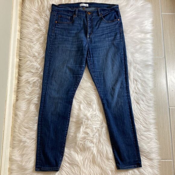 LOFT Modern Skinny high rise in dark indigo wash size 31 - Picture 1 of 12